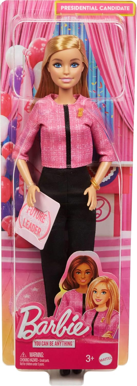 Barbie Careers Doll & Accessories, Future Leader with Blonde Hair Wearing Outfit with 2 Golden Bracelets