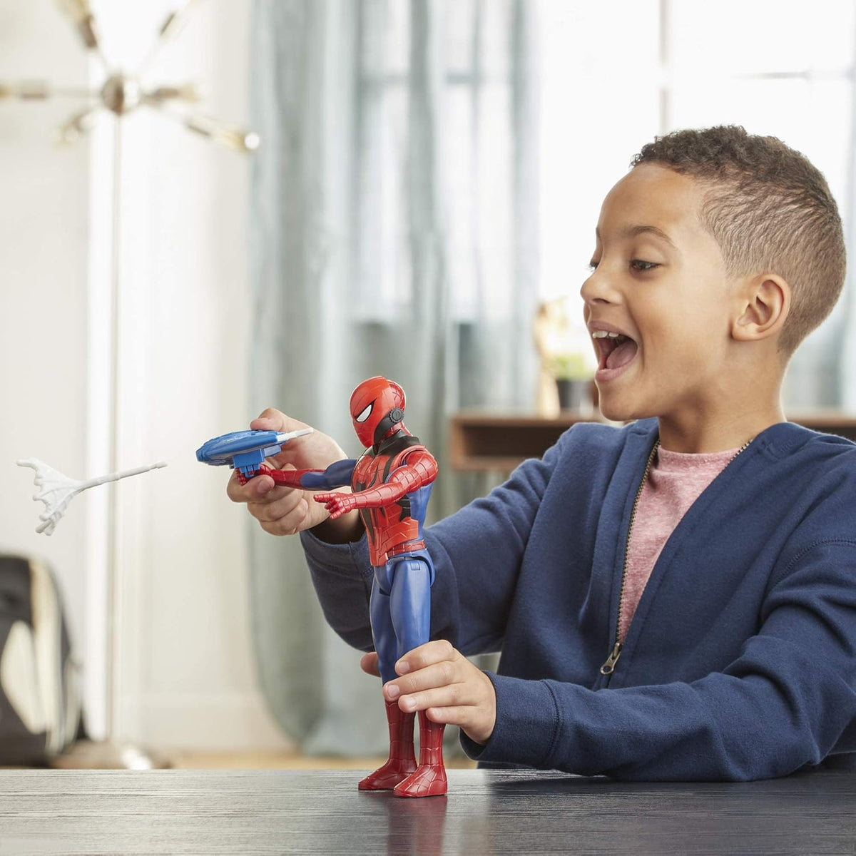 Spider-Man Titan Hero Series Blast Gear Action Figure Toy with Blaster - Marvel
