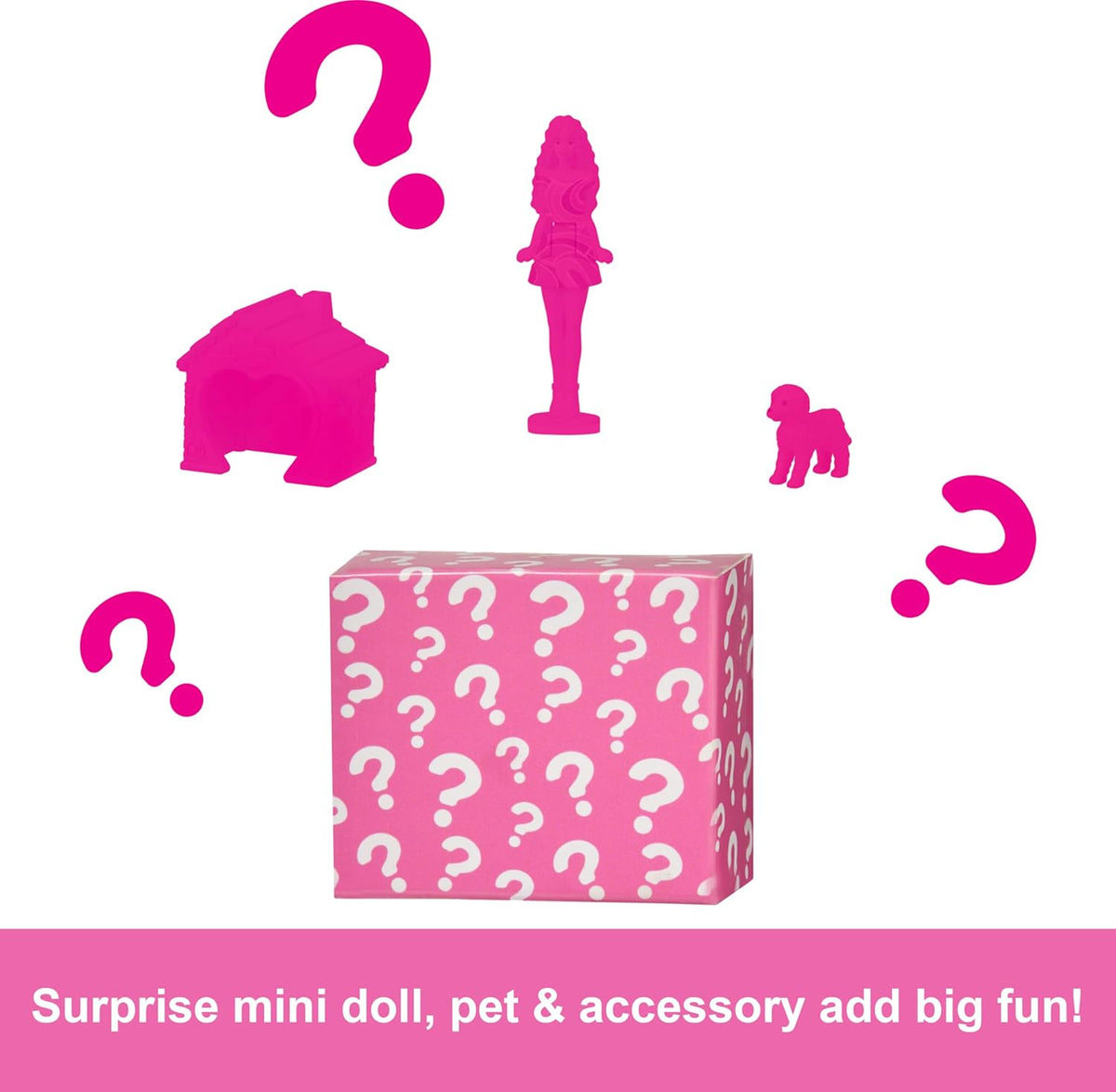 Barbie Mini BarbieLand Doll House Sets, Mini Dreamhouse with Surprise 1.5-inch Doll, Furniture & Accessories, Plus Elevator & Pool