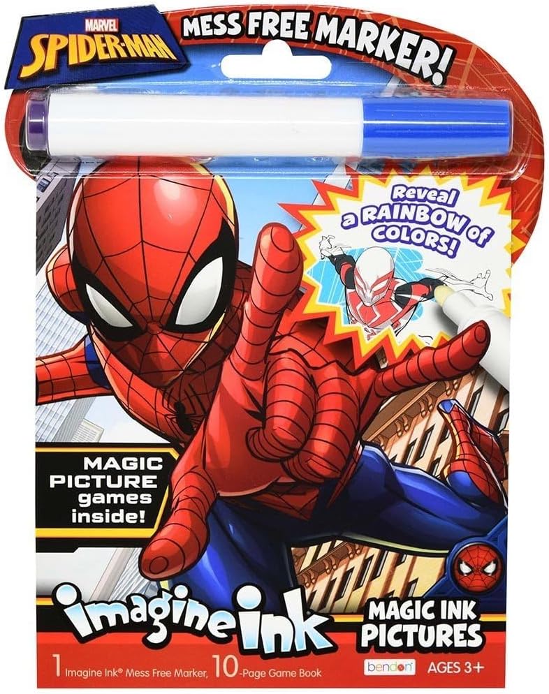 Marvel Spider-Man Imagine Ink Magic Ink Pictures Activity Book