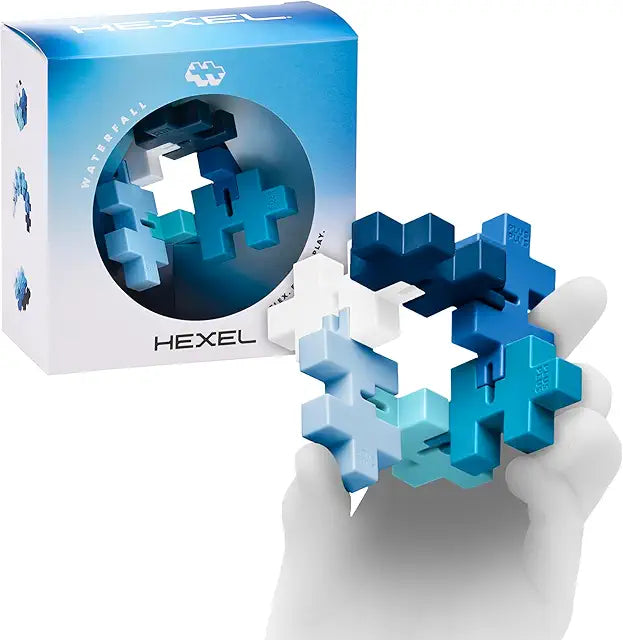 Plus-Plus HEXEL Waterfall fidget sensory puzzle toy quiet stress anxiety relief calming