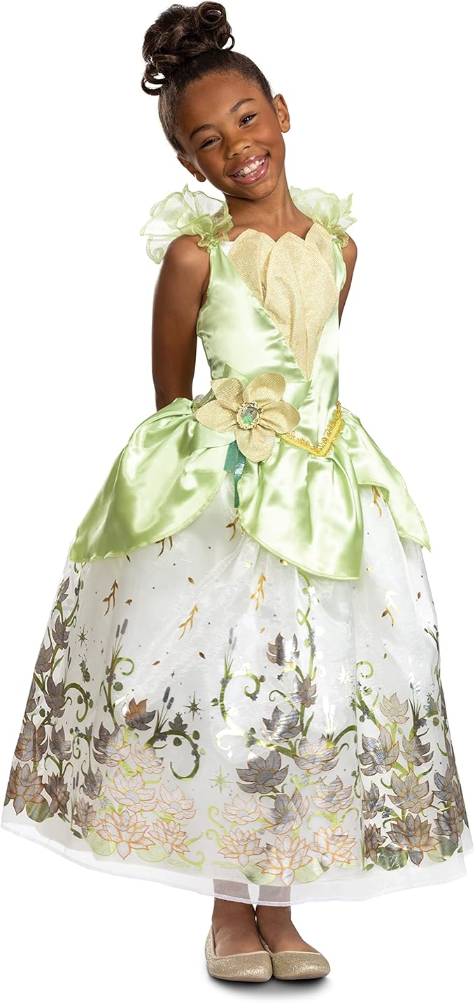 Princess Tiana Costume for Girls, Official Disney Princess Costume