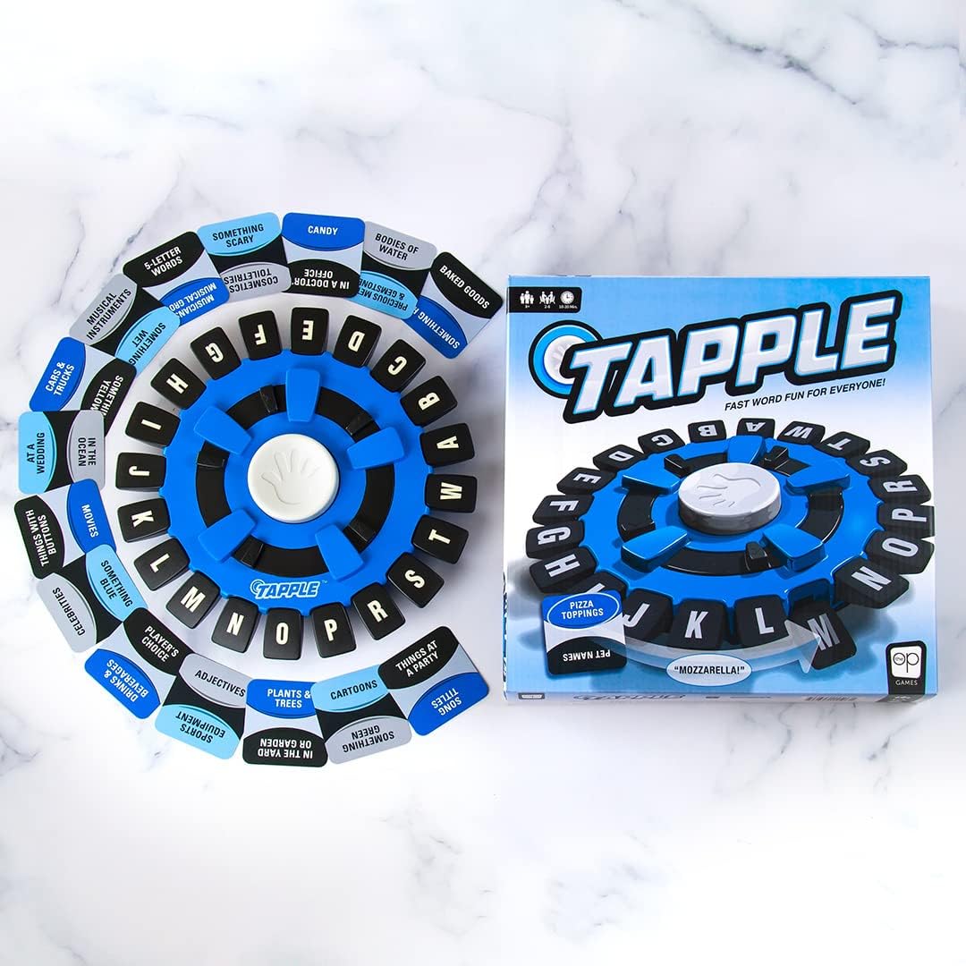 The Original TAPPLE, The Fast-Paced Family Board Game, Choose a Category & Race Against the Timer to be the Last Player, Learning Word Game for Ages 8 & Up, 2-8 Players, 15-20 Minute Play Time