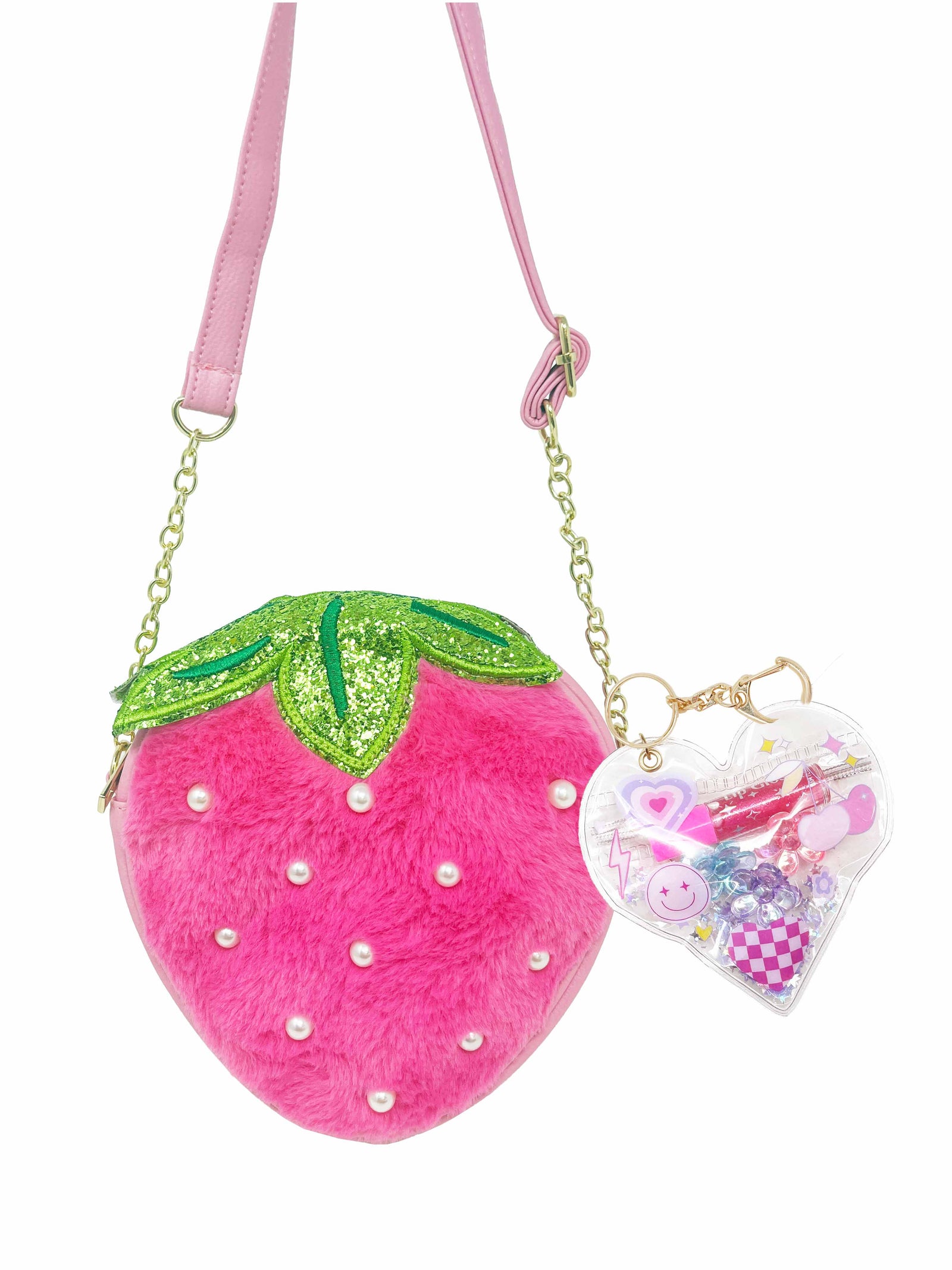 Hot Focus Sweet Heart Crossbody Bag Strawberry girls fashion purse