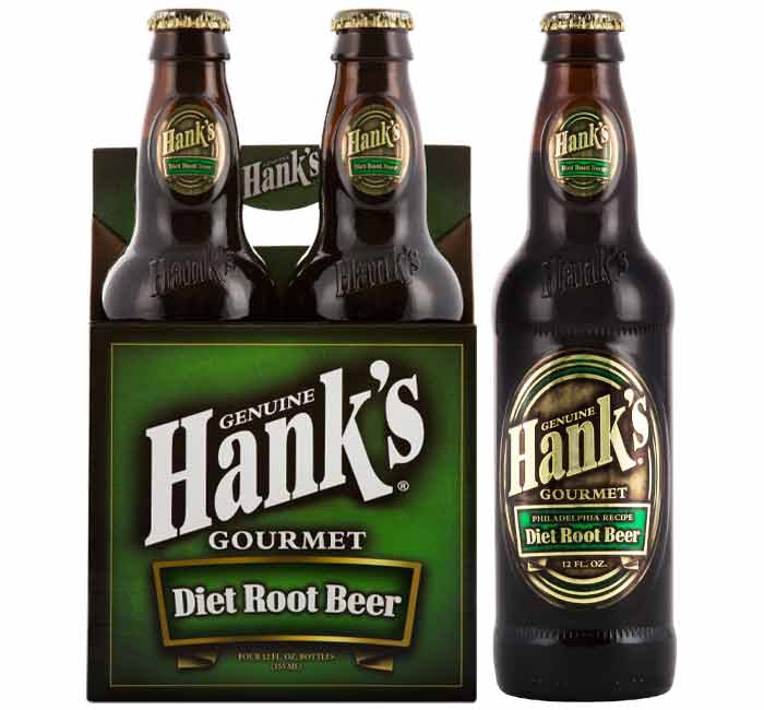 Hank's Diet Root Beer - 12 oz Glass Bottle - Sugar-Free Craft Soda