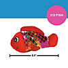 8 1/2" Assorted Bright Colors Shiny Scales Stuffed Fish (Assorted Colors, 1 Piece)