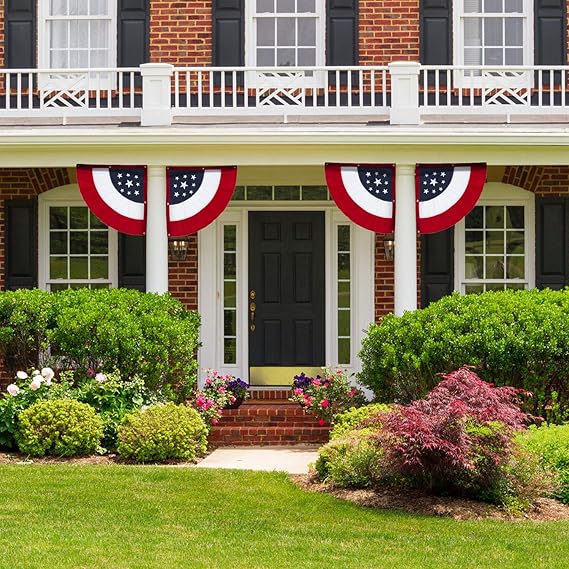 Red, White, &amp; Blue Corner Bunting Flag Set