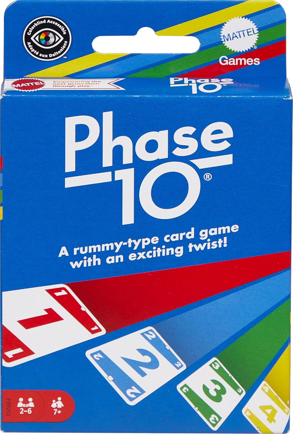 Phase 10 Card Game with 108 Cards, Makes a Great Gift for Kids