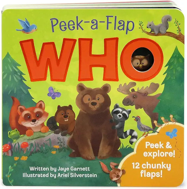 Who Peek-a-Flap lift-a-flap board book babies toddlers animals