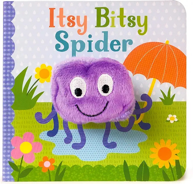 Itsy Bitsy Spider finger puppet board book babies toddlers nursery rhyme