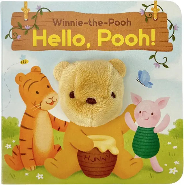 Hello Winnie-the-Pooh finger puppet board book babies toddlers Disney