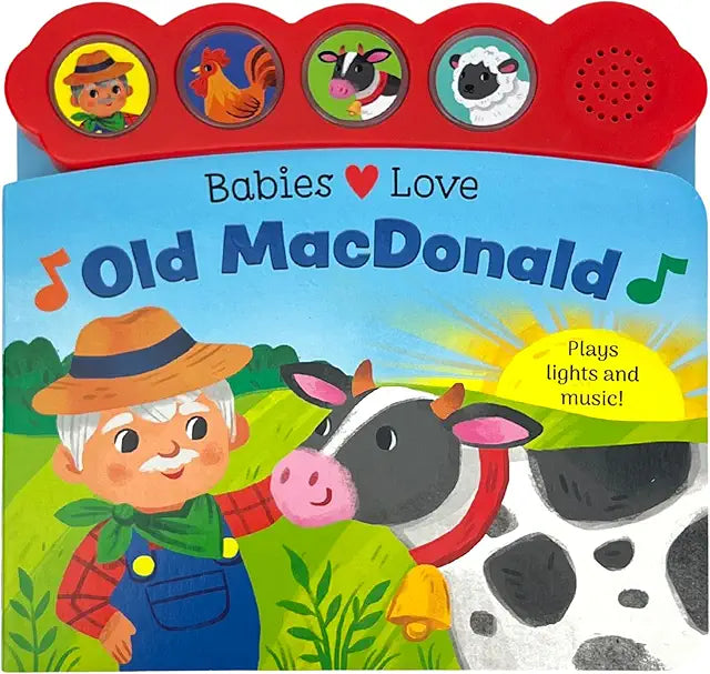 Babies Love Old MacDonald Had a Farm light-up board book sounds babies toddlers