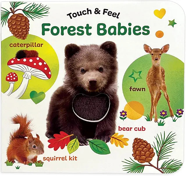 Touch and Feel Forest Babies board book toddlers peek-through holes sensory