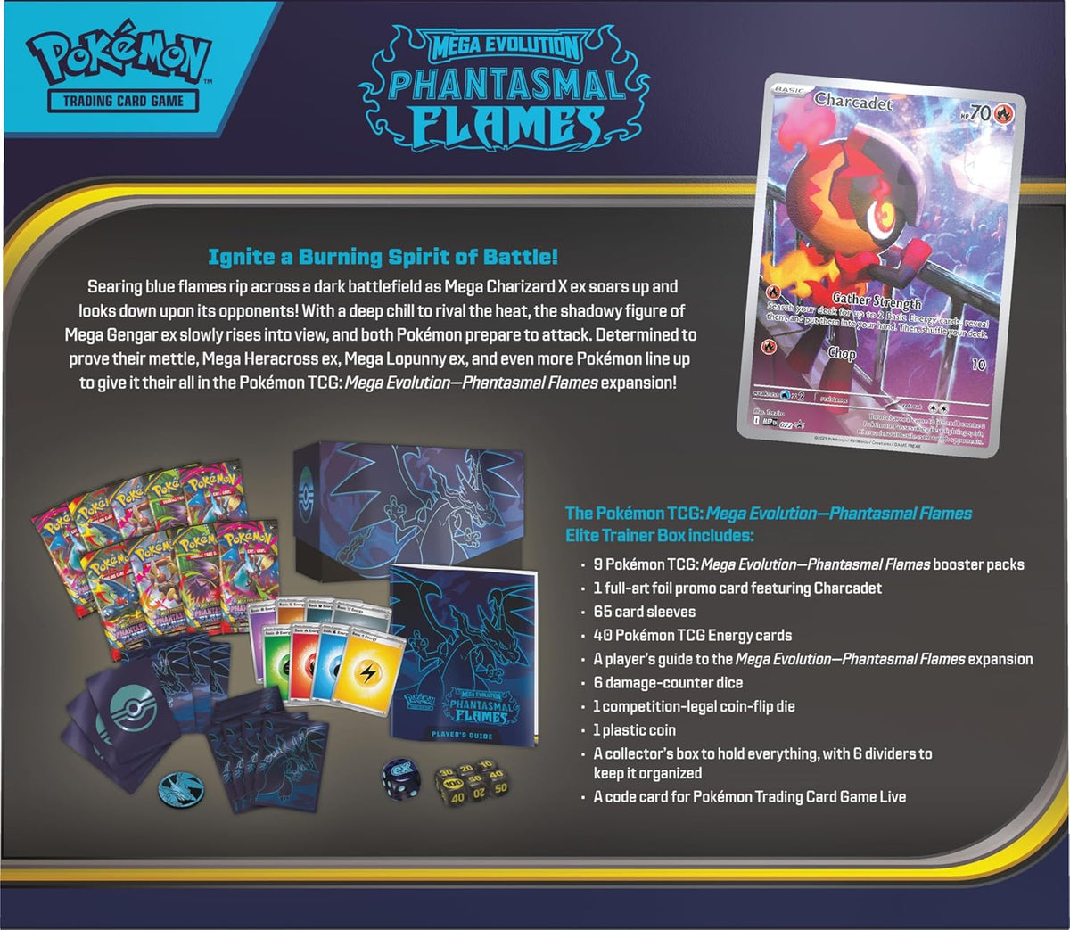 Pokémon TCG: Mega Evolution—Phantasmal Flames Elite Trainer Box