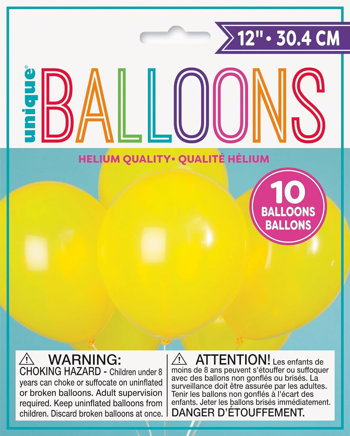 Yellow Latex Balloons, 12" (10-Pack) - Premium-Quality & Vibrant Party Decorations