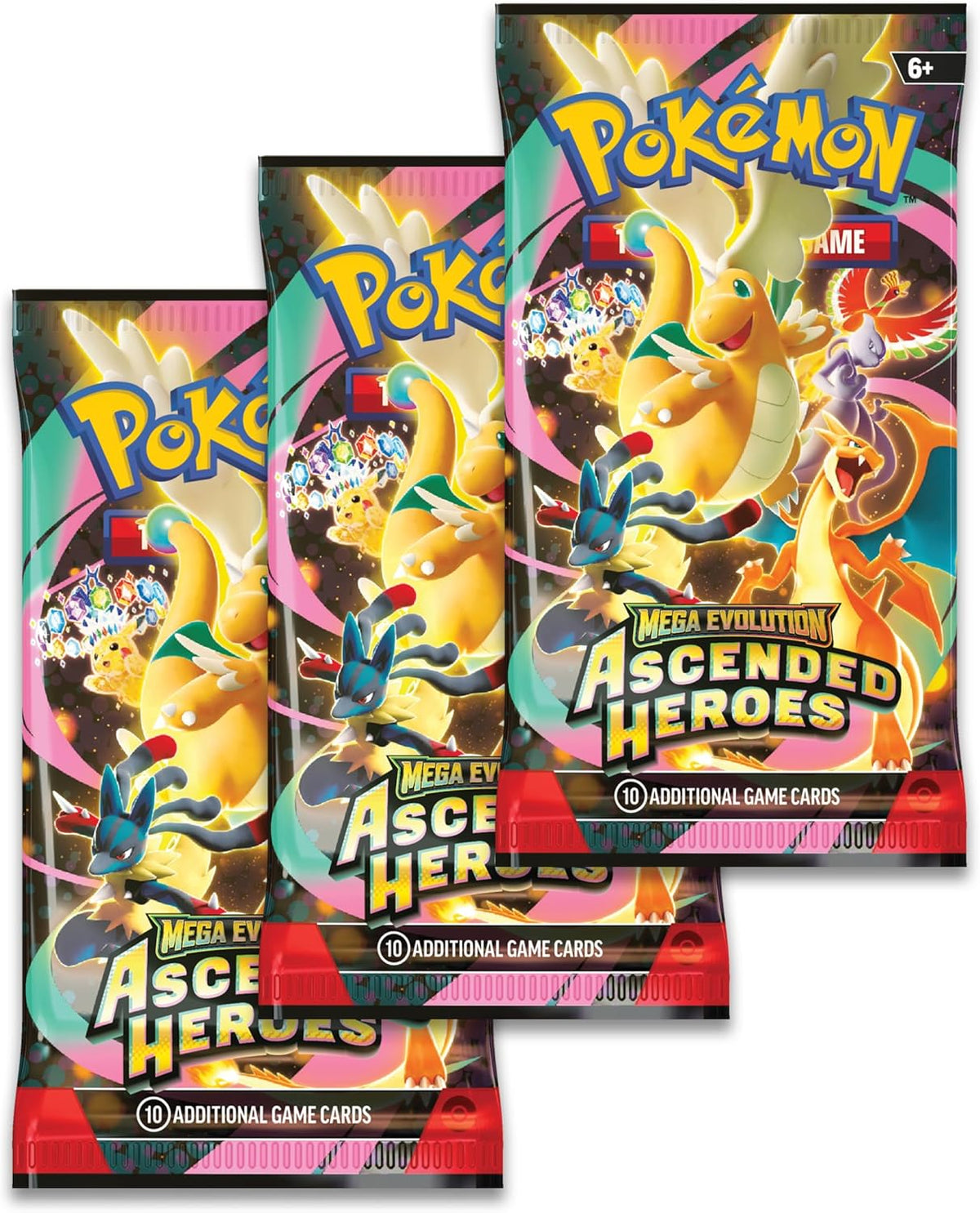 Pokémon TCG: Mega Evolution—Ascended Heroes Tech Sticker Collection with booster packs - Gastly