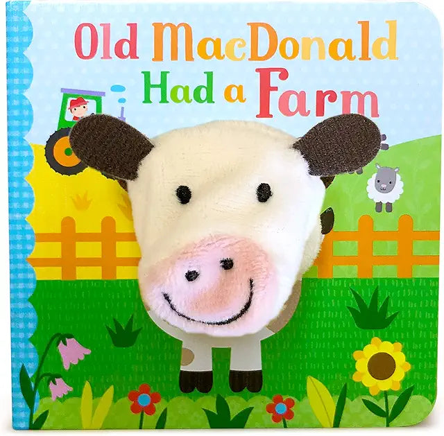 Old MacDonald Had a Farm finger puppet board book babies toddlers nursery rhyme