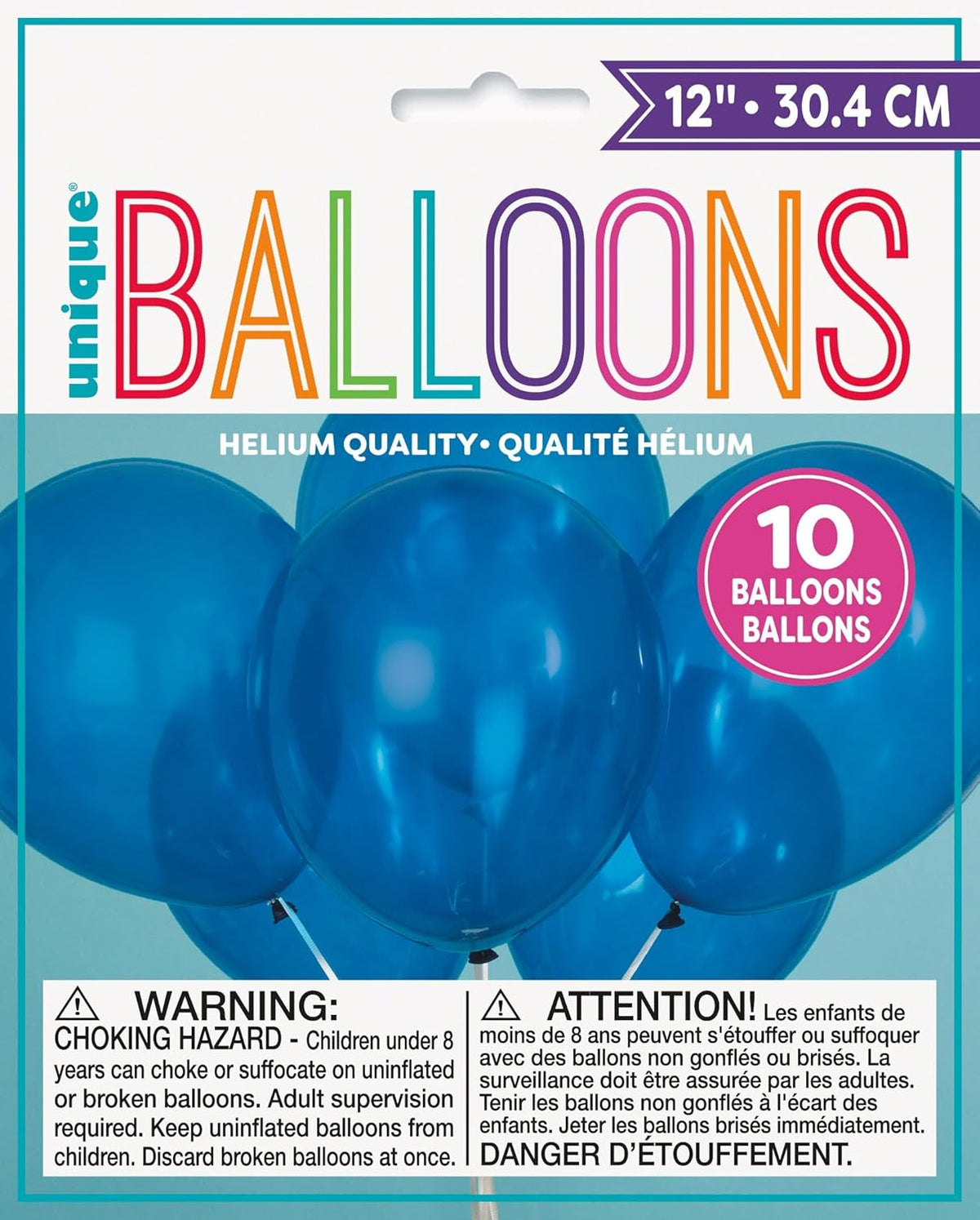 Twilight Blue Latex Balloons, 12&quot; (10-Pack) - Premium-Quality &amp; Vibrant Party Decorations