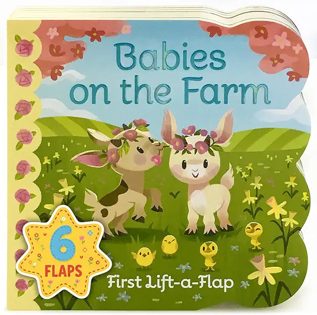 Babies on the Farm first lift-a-flap board book babies toddlers farm animals