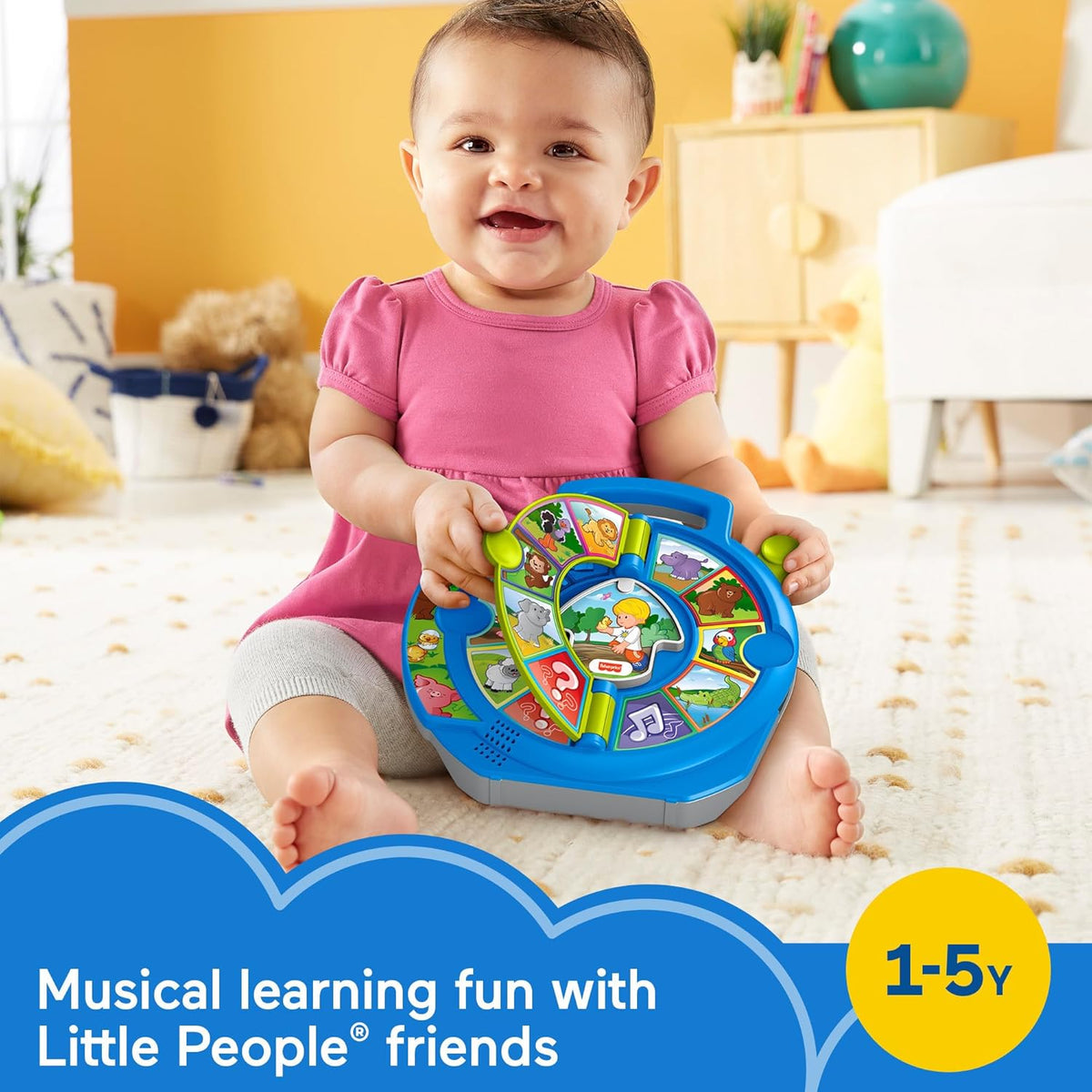 Toddler Learning Toy World of Animals See ‘N Say with Music and Sounds for Ages 18+ Months - Fisher-Price Little People