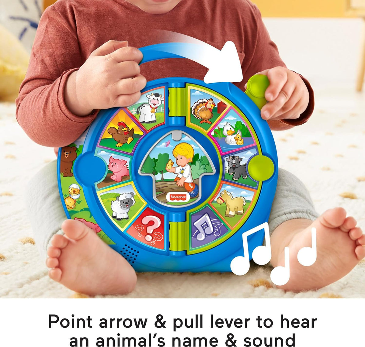 Toddler Learning Toy World of Animals See ‘N Say with Music and Sounds for Ages 18+ Months - Fisher-Price Little People