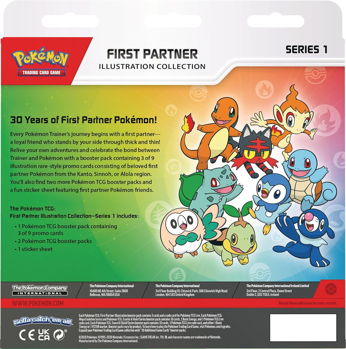 First Partner Illustration Collection—Series 1 - TCG PLAYER POKEMON
