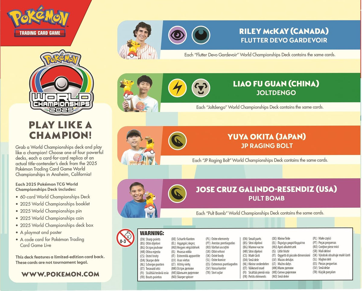 Pokémon 2025 TCG World Championships Deck (Random Pack)