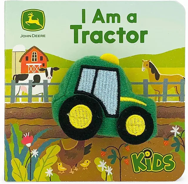 I Am a Tractor John Deere finger puppet board book babies toddlers