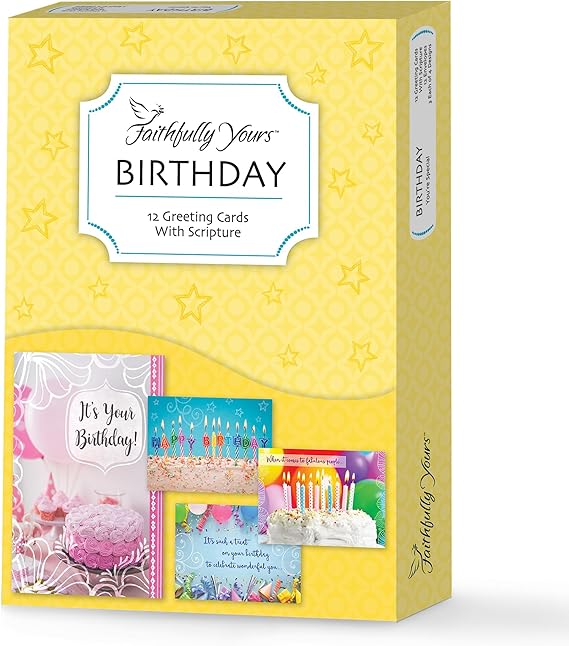 You’re Special Birthday Wishes with Biblical Scripture Verses (Box of 12 Greeting Cards with Envelopes)