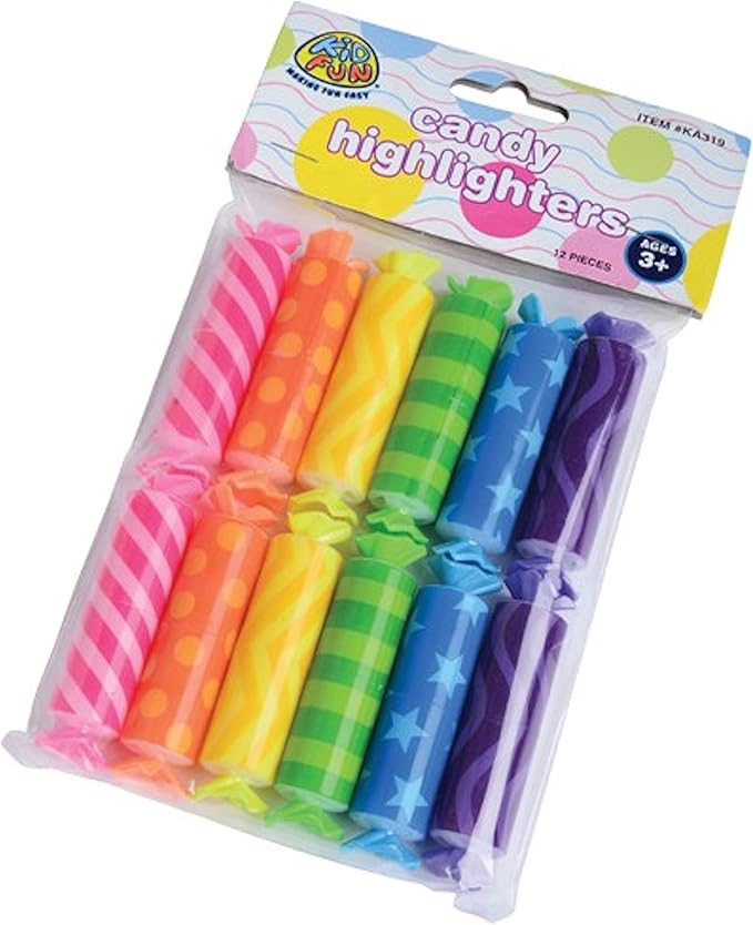 Assorted Color And Scent Candy Theme Mini Highlighters