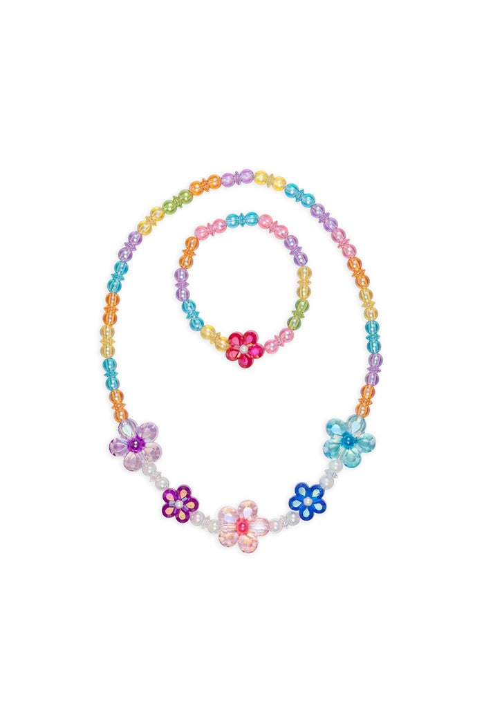 Great Pretenders Blooming Beads Necklace and Bracelet Set girls dress-up jewelry