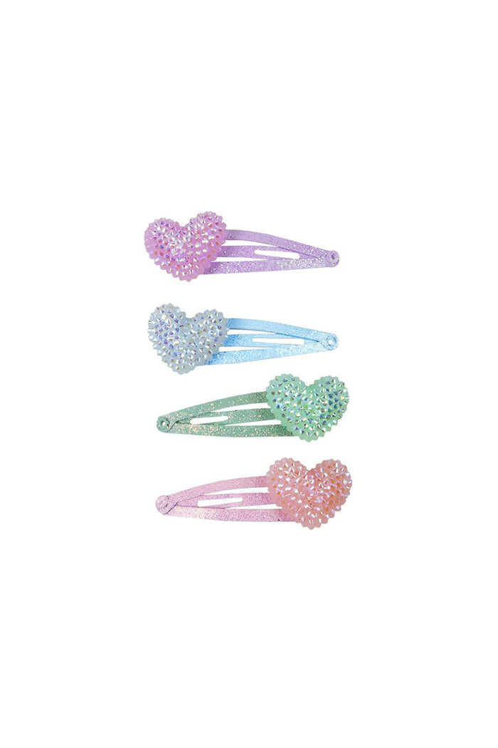 Great Pretenders Sparkle Heart Bobble Hair Clips girls dress-up hair accessory