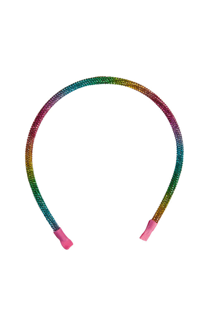 Great Pretenders Rockin Rainbow Headband girls dress-up hair accessory colorful