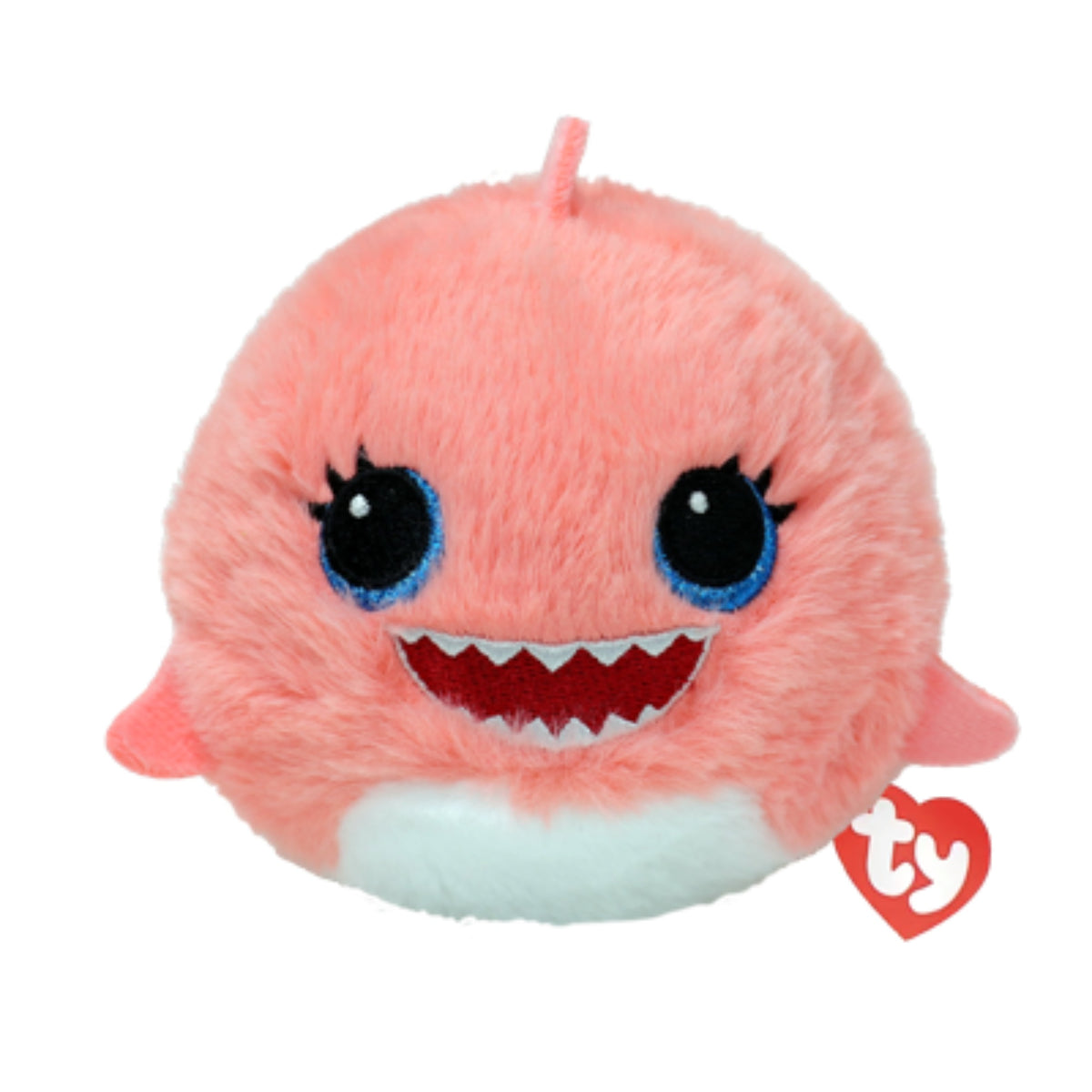 Ty Beanie Bouncer Reef - Pink Shark Plush Toy