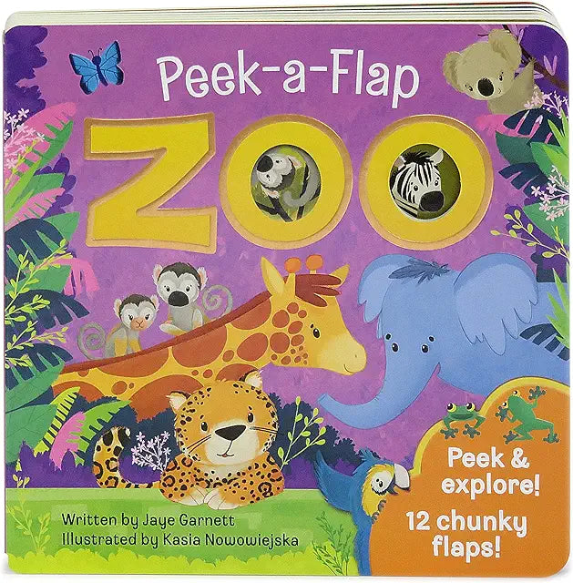 Zoo Peek-a-Flap lift-a-flap board book babies toddlers animals