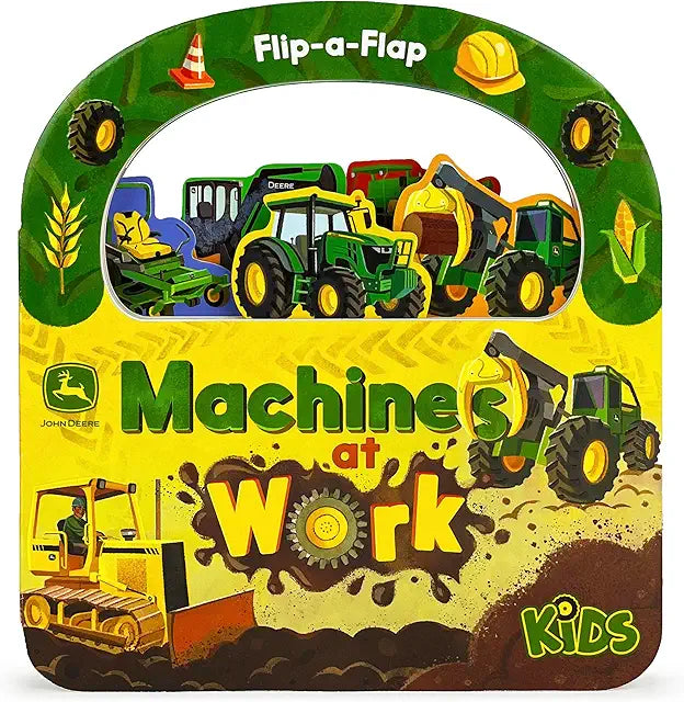 John Deere Kids Machines at Work lift-a-flap board book tractors farm vehicles