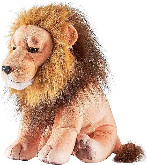 Lion, Gift for Kids, 15 inches, Plush Toy, Fill is Spun Recycled Water Bottles. | Toys & Games Christmas Large Standard-Size Non-Media