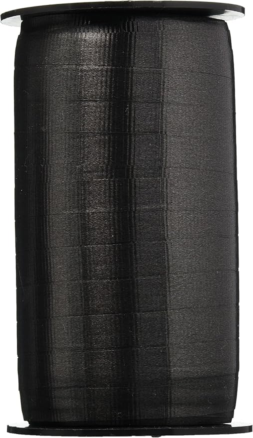 Berwick 3/8-Inch Wide by 250 Yard Spool Super Curl Crimped Splendorette Curling Ribbon, Black