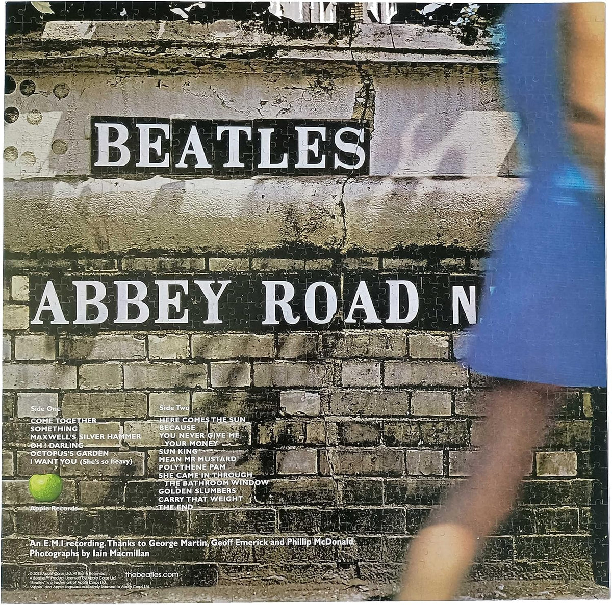 The Beatles Abbey Road Double Sided Album Art 1000 Piece Jigsaw Puzzle