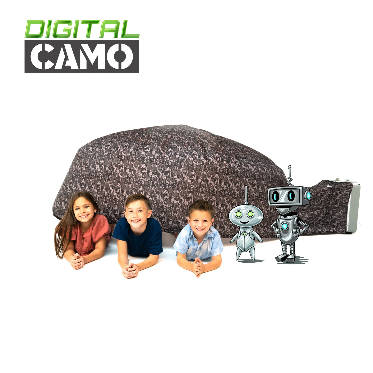 AirFort Digital Camo - Original Patented Inflatable Fort for Kids - Build a Fort in 30 Seconds - Play Tent Ages 3-14