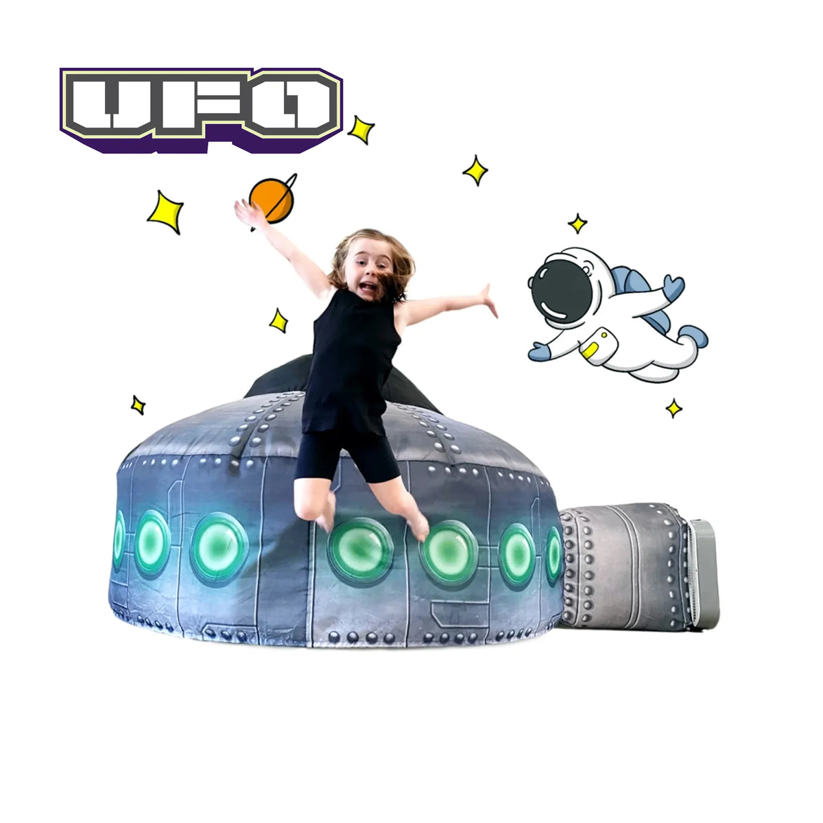AirFort UFO - Original Patented Inflatable Fort for Kids - Build a Fort in 30 Seconds - Play Tent Ages 3-14