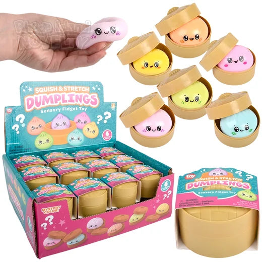 2" Squish And Stretch Surprise Dumplings - Mystery Colors