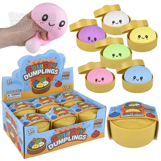 3.25" Squish And Stretch Surprise Dumplings - Mystery Colors