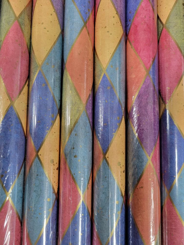 Gold Diamond Wrapping Paper Roll