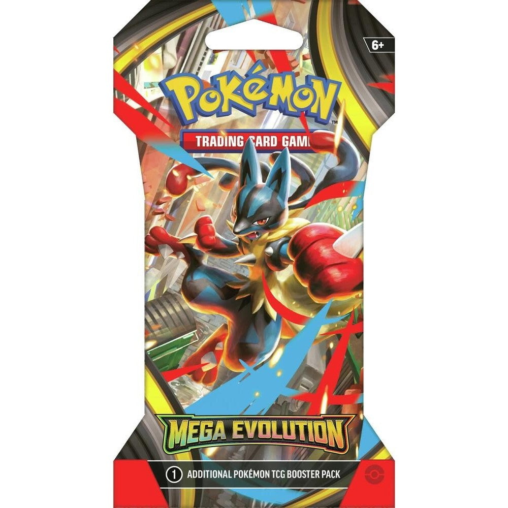 Pokemon TCG: Mega Evolution Sleeved Booster Pack - 10 Cards - assorted styles