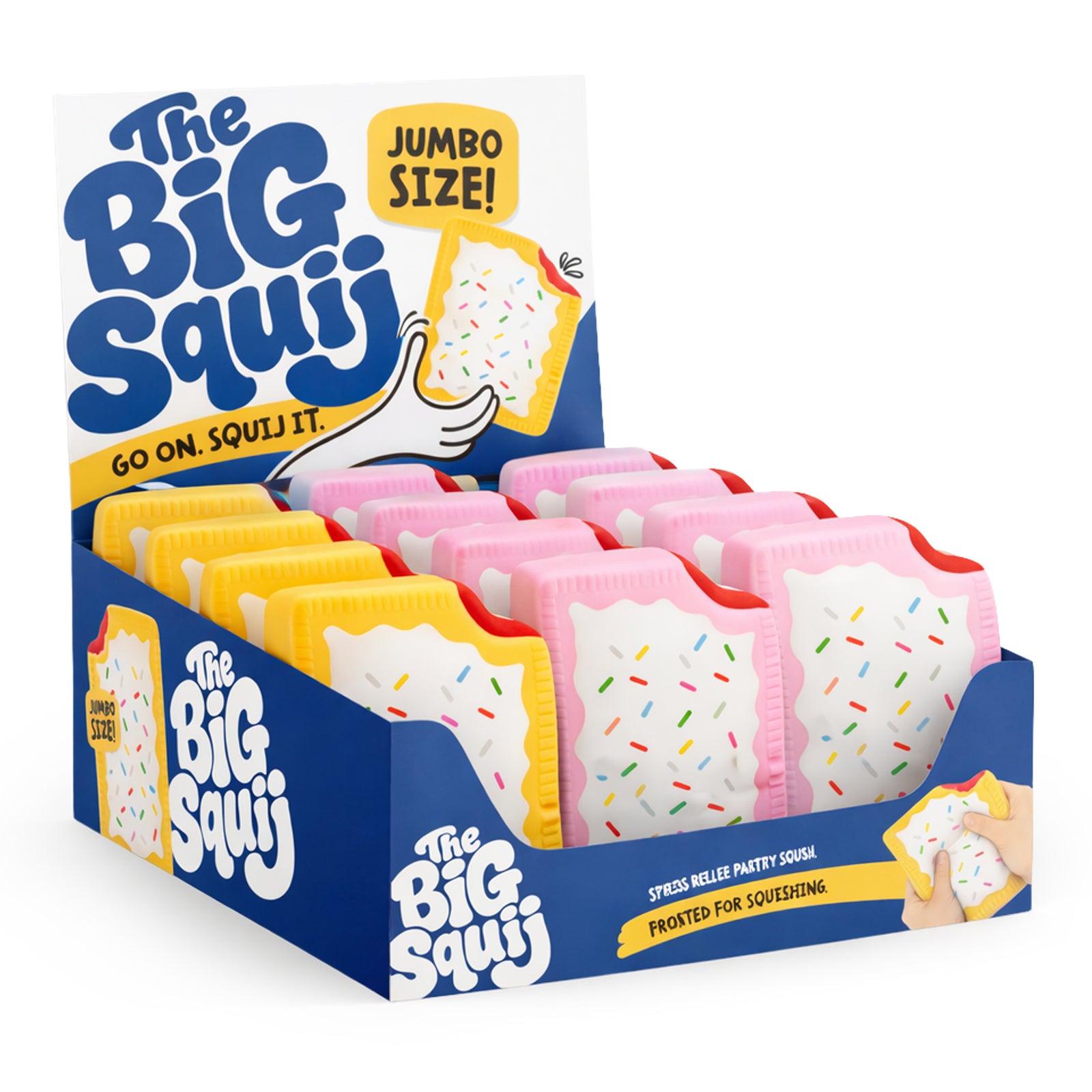 Keykraft Jumbo Squishy Pop Tart stress toy assorted colors food pastry