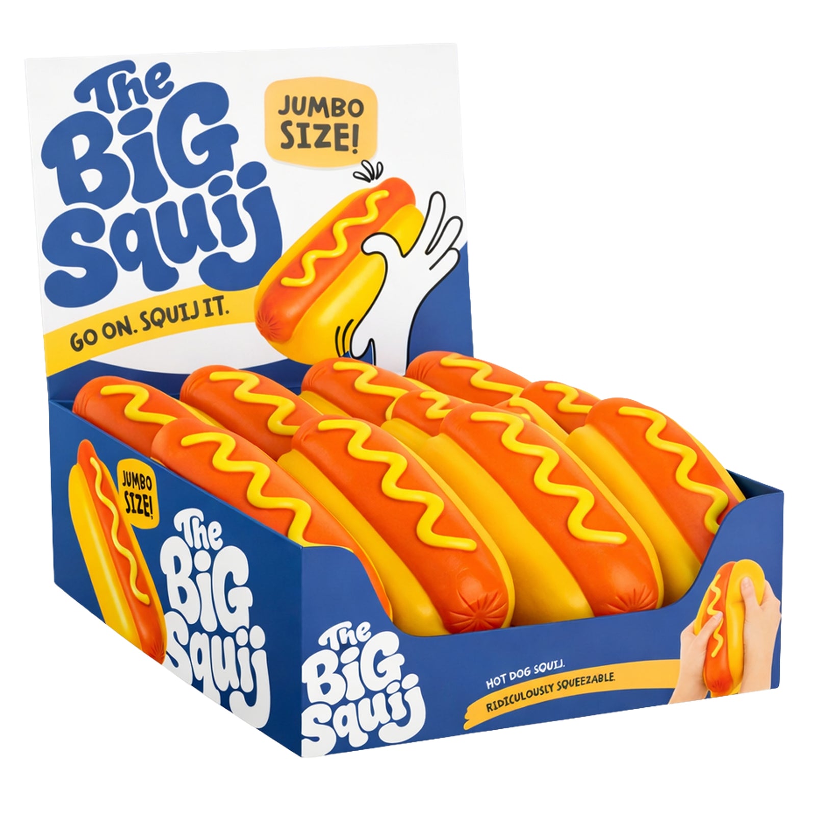Keykraft Jumbo Squishy Hot Dog stress toy food novelty oversized