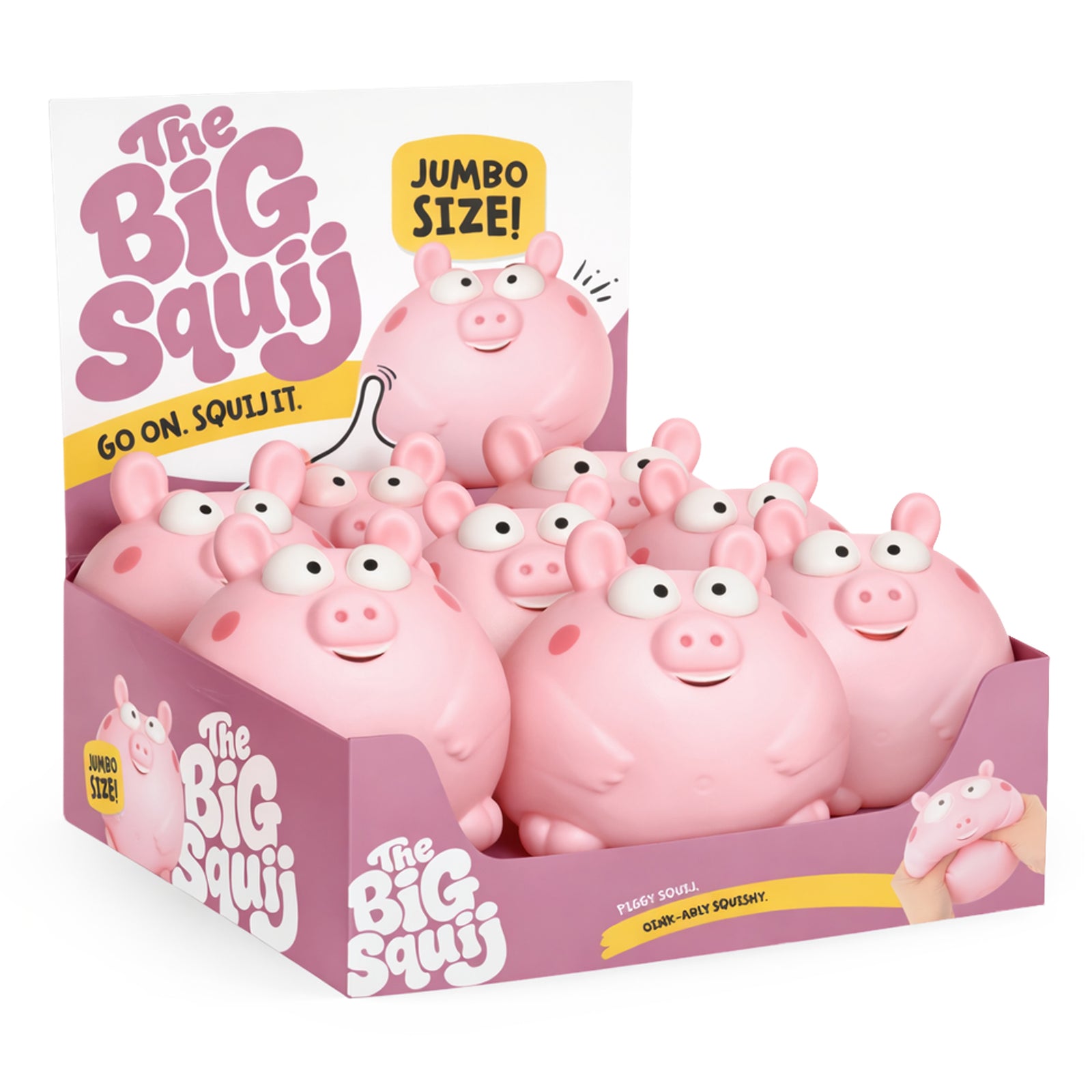 Keykraft Jumbo Squishy Pig stress toy animal oversized novelty