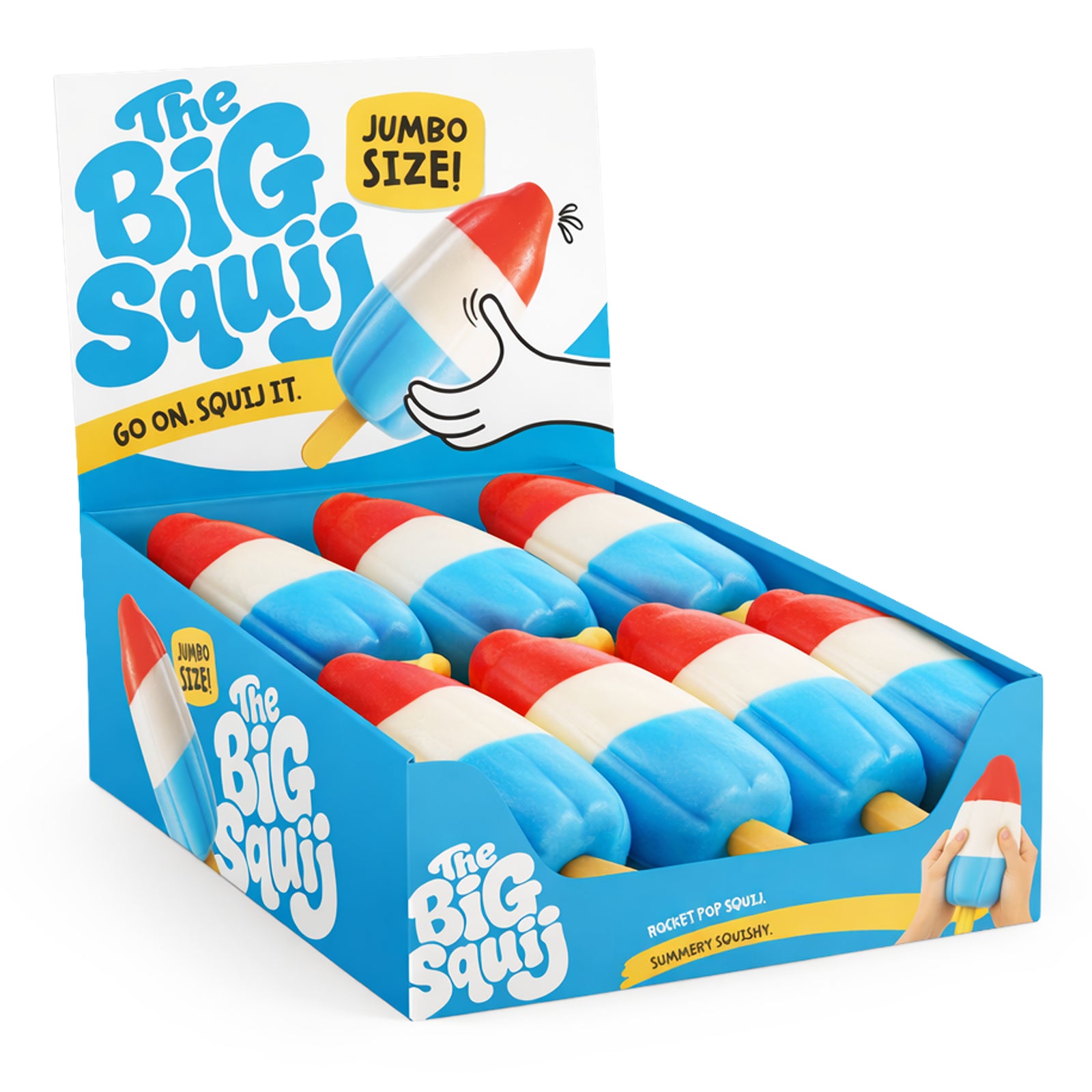 Keykraft Jumbo Squishy Rocket Pop stress toy summer food ice lolly