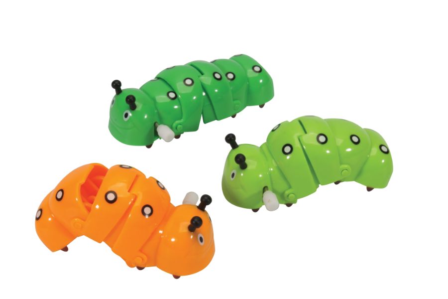 Keykraft Clockwork Caterpillars wind-up toy assorted colors